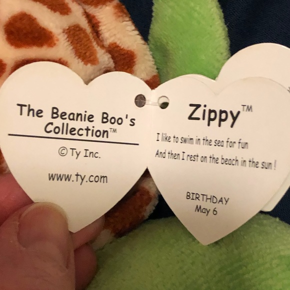 NEW Ty Beanie Boo turtle Zippy - Picture 3 of 6
